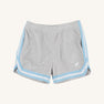 Prepletic™ Sheppy Shorts - Grantley Gray with Beale Street Blue & Worth Avenue White