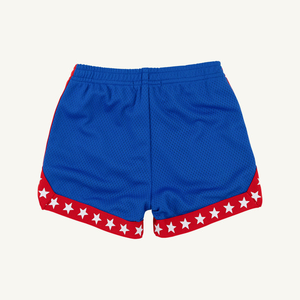 Prepletic™ Sheppy Shorts - Rockefeller Royal with Richmond Red & Stars