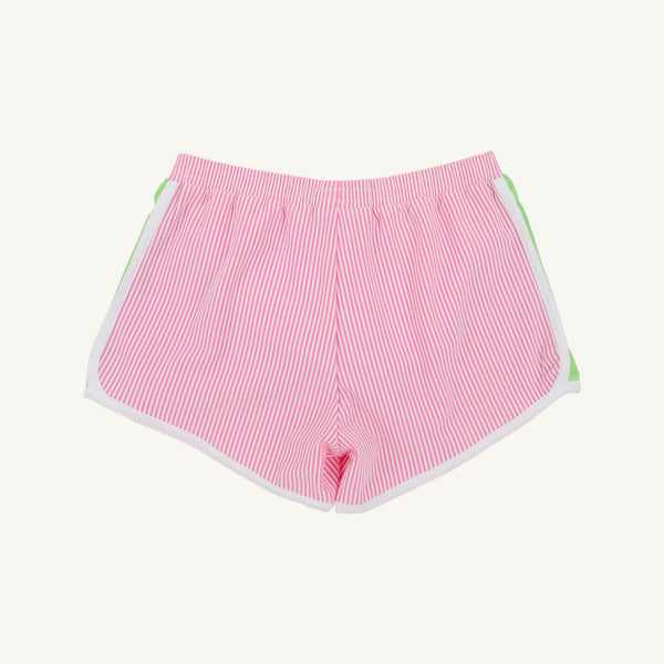 Prepletic™ Shimmy Shake Shorts - Hamptons Hot Pink Seersucker & Lexington Lime