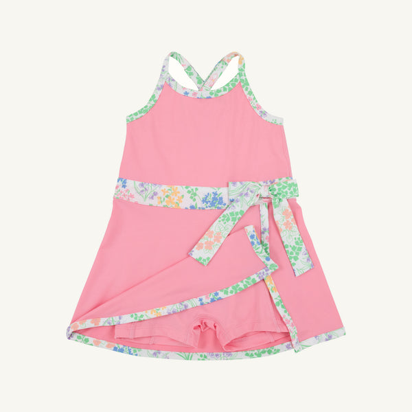 Prepletic™ Teggy Tennis Dress - Hamptons Hot Pink with Gaston Street Garden