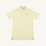 Prim & Proper Polo & Onesie - Lake Worth Yellow Stripe with Barbados Blue Stork