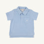 Prim & Proper Polo (Terrycloth) - Beale Street Blue with Worth Avenue White Stork