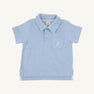Prim & Proper Polo (Terrycloth) - Beale Street Blue with Worth Avenue White Stork
