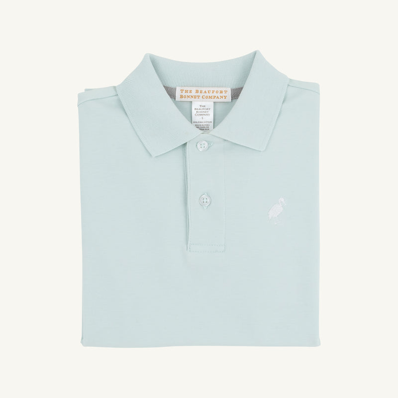 Prim & Proper Polo & Onesie - Old Greenwich Green with Worth Avenue White Stork