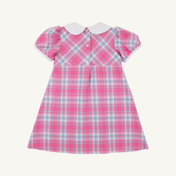 Princess Pleat Dress - Brenton Point Plaid with Worth Avenue White