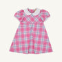 Princess Pleat Dress - Brenton Point Plaid with Worth Avenue White