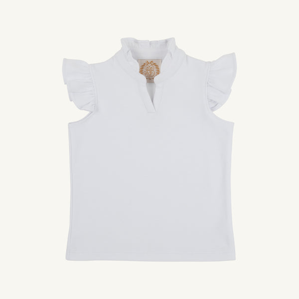 Rosie Ruffle Top - Worth Avenue White