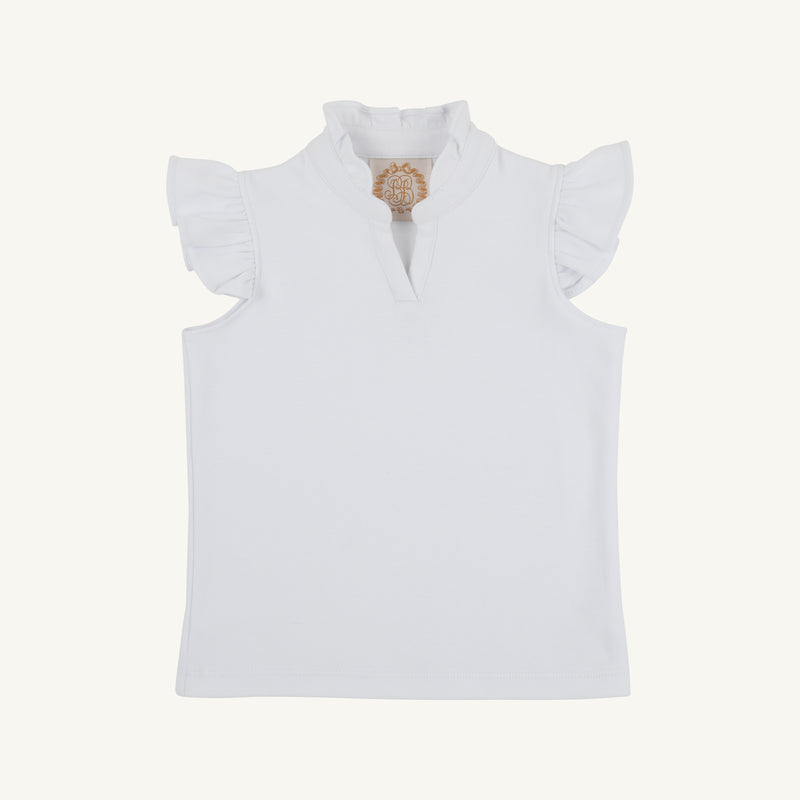 Rosie Ruffle Top - Worth Avenue White