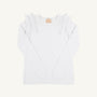 Ruehling Ruffle Sweater - Worth Avenue White