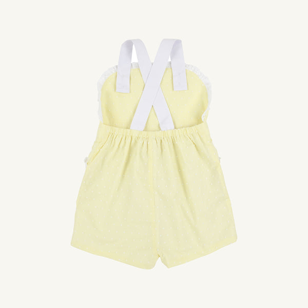 Ruthie Romper - York Yellow & Worth Avenue White Dallas Dot