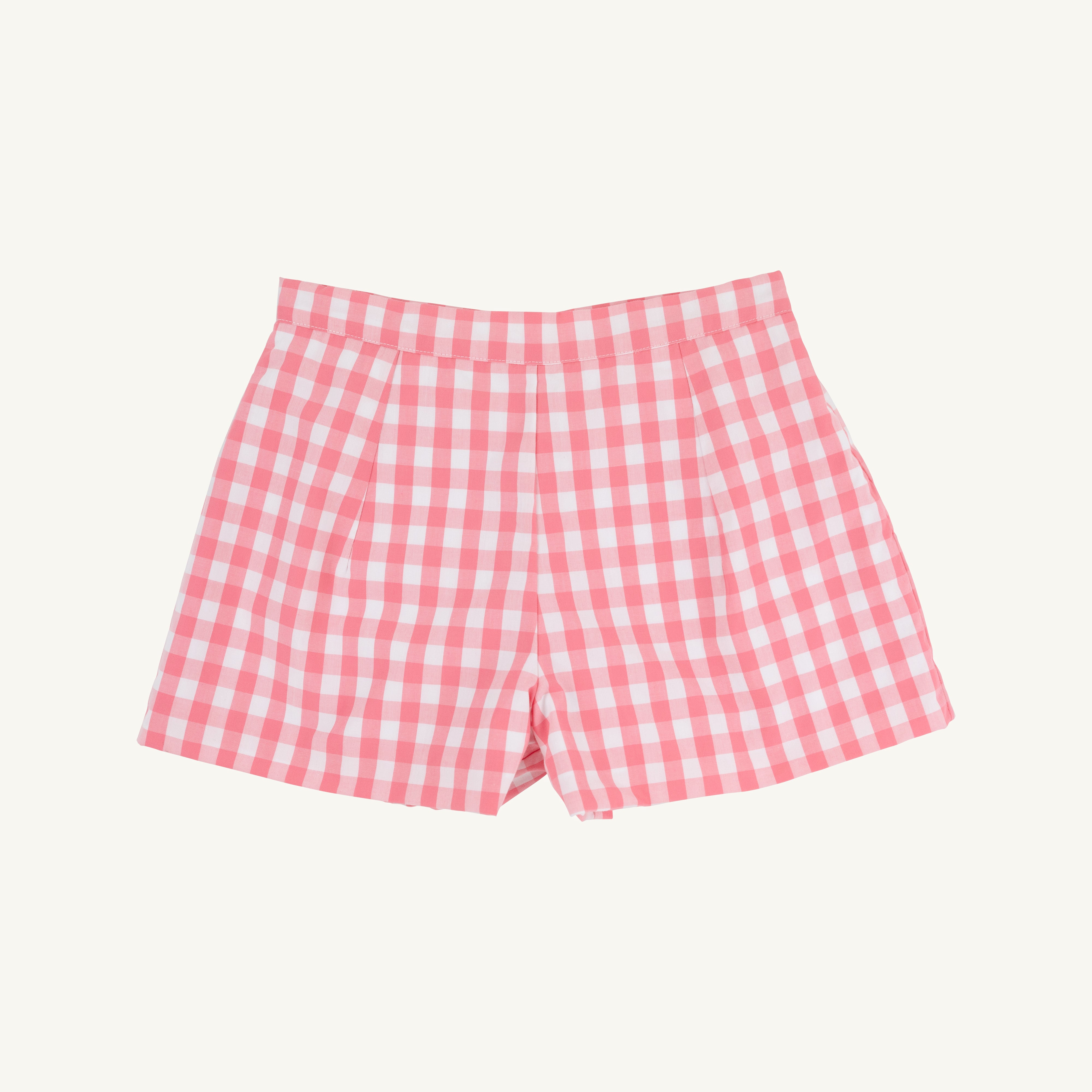 Sally Mae Shorts - Parrot Cay Coral Check