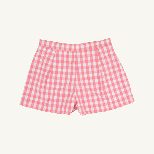 Sally Mae Shorts - Parrot Cay Coral Check