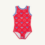 Samantha Swimsuit - Star Spangled Swag with Rockefeller Royal & Worth Avenue White