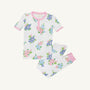 Sara Jane's Short Sleeve Set - Just Because Bouquets with Pier Party Pink