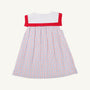 Sarah Sailboat Dress - Lake Powell Plaid with Worth Avenue White & Richmond Red