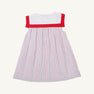 Sarah Sailboat Dress - Lake Powell Plaid with Worth Avenue White & Richmond Red