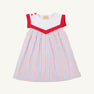 Sarah Sailboat Dress - Lake Powell Plaid with Worth Avenue White & Richmond Red