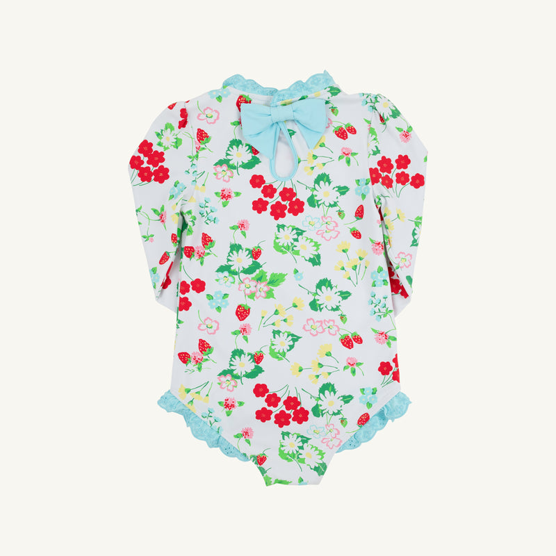 Sarasota Surf Suit - Berry Sweet with Belhaven Blue