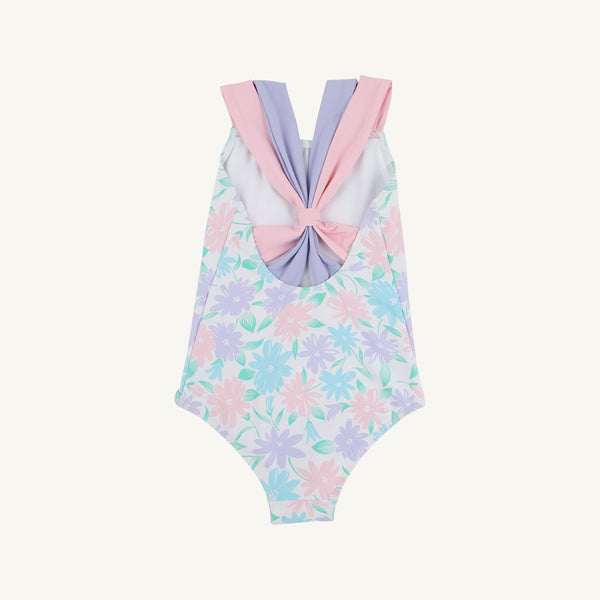 Seabrook Bathing Suit - Glastonbury Blooms with Palm Beach Pink & Lauderdale Lavender