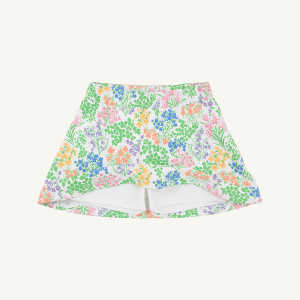 Searcy Skort - Gaston Street Garden with Worth Avenue White