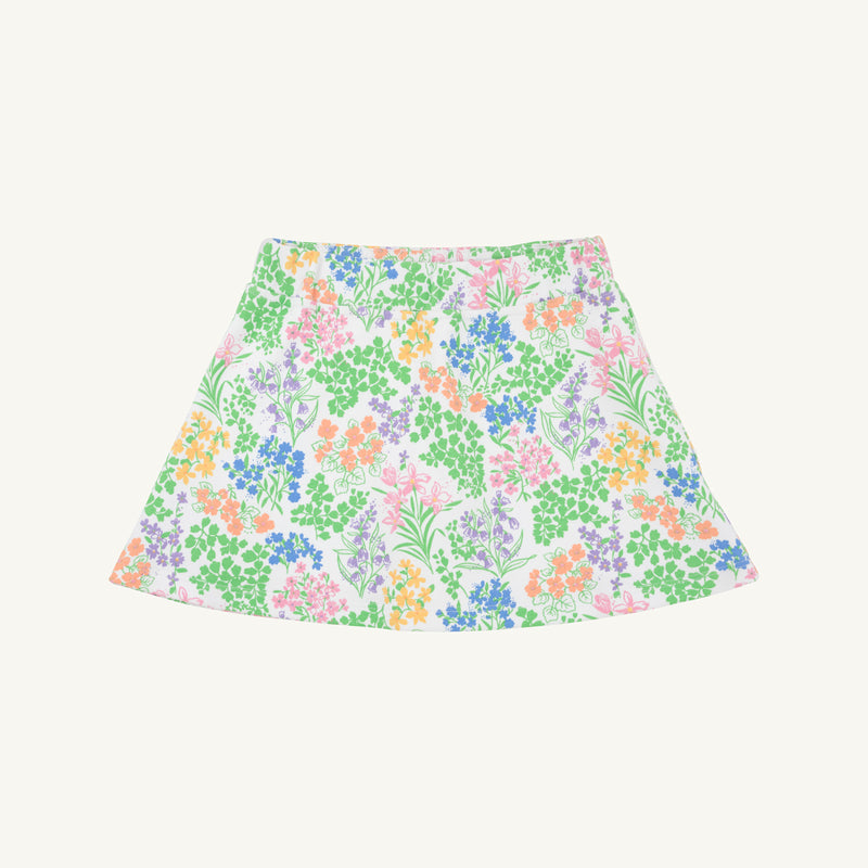 Searcy Skort - Gaston Street Garden with Worth Avenue White