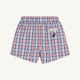 Sheffield Shorts - Pierce Mill Plaid Seersucker with Nantucket Navy Stork