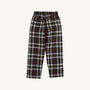 Sheffield Pants (Flannel) - Grant Park Plaid with Nantucket Navy Stork