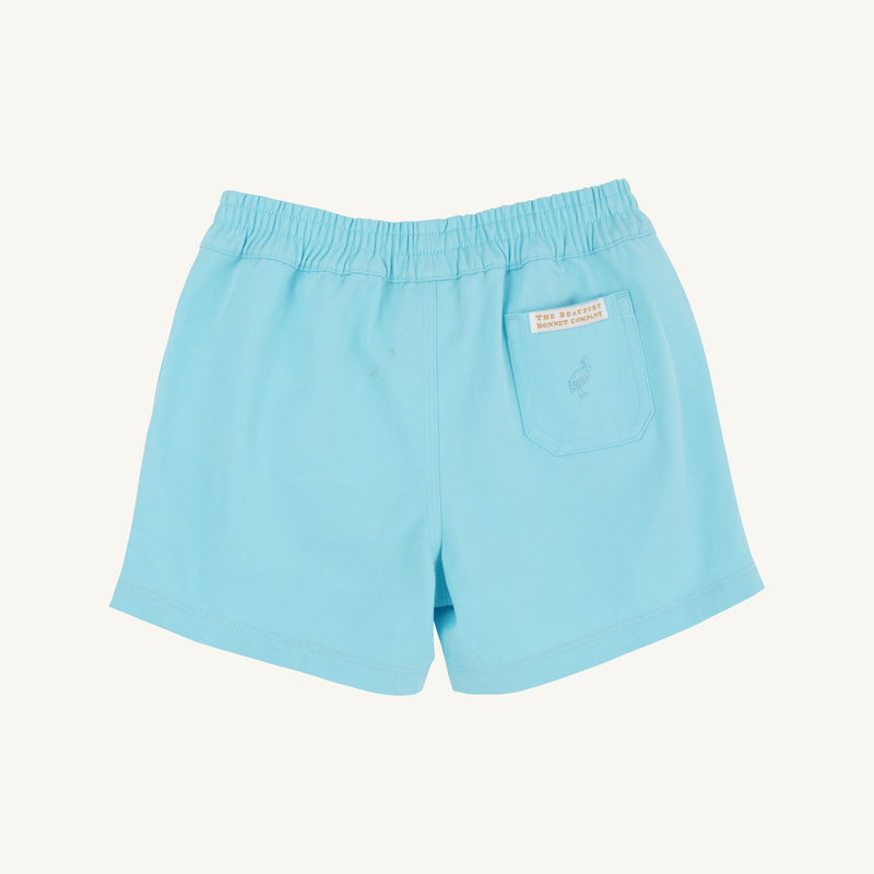 Sheffield Shorts - Belhaven Blue with Tonal Stork