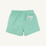 Sheffield Shorts - Gibson Island Green Mini Gingham with Multicolor Stork