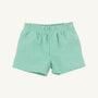 Sheffield Shorts - Gibson Island Green Mini Gingham with Multicolor Stork