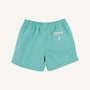 Sheffield Shorts - Turks Teal with Worth Avenue White Stork