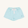 Shipley Shorts - Edisto Egg Blue Stripe with Worth Avenue White Stork