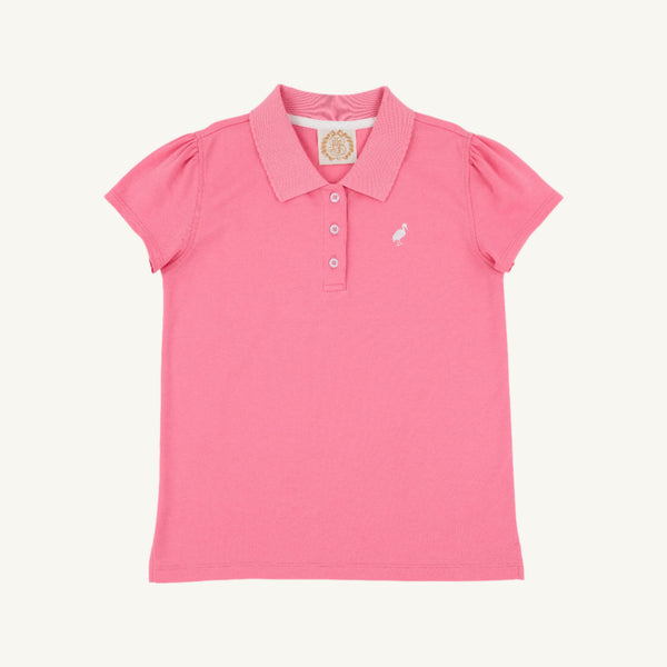 Short Sleeve Anna Price Polo - Romany Rose with Worth Avenue White Stork