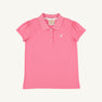 Short Sleeve Anna Price Polo - Romany Rose with Worth Avenue White Stork
