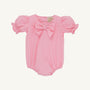 Short Sleeve Beatrice Bow Blouse & Onesie - Sandpearl Pink