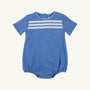 Short Sleeve Beau Bubble - Sunrise Blvd. Blue with Worth Avenue White