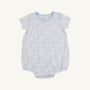Short Sleeve Patton Play Bubble - Puppy Puzzle with Beale Street Blue