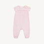 Short Sleeve Ramona Ruffle Romper - Sandpearl Pink Stripe