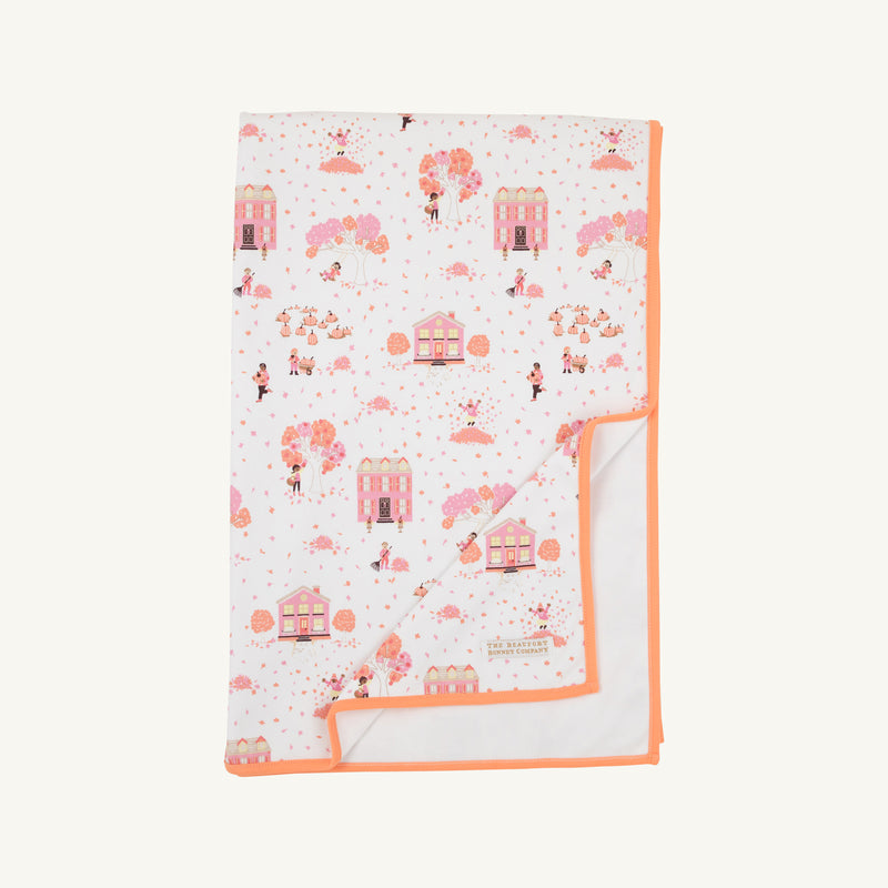 Silent Night Throw - Fall on Fincastle Road with Seashore Sherbet
