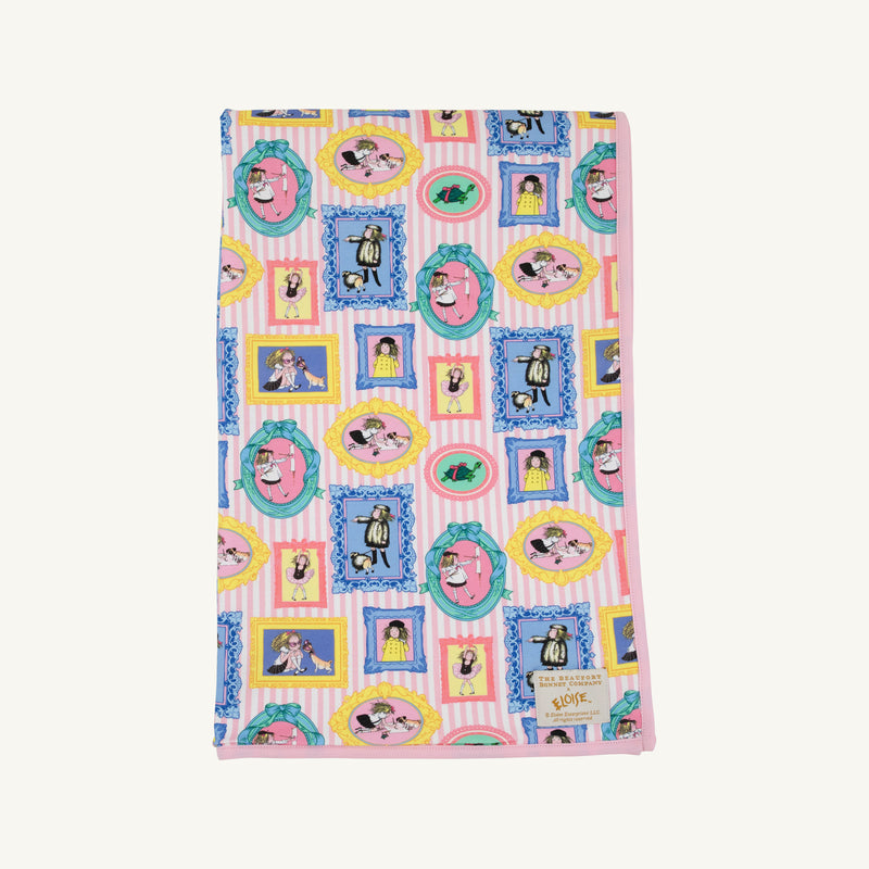 Silent Night Throw - Eloise's Picture Perfect Day with Palm Beach Pink Stripe