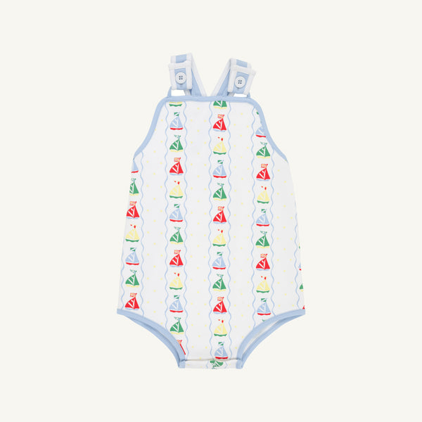 Skipper Sunsuit - Set Sail with Beale Street Blue