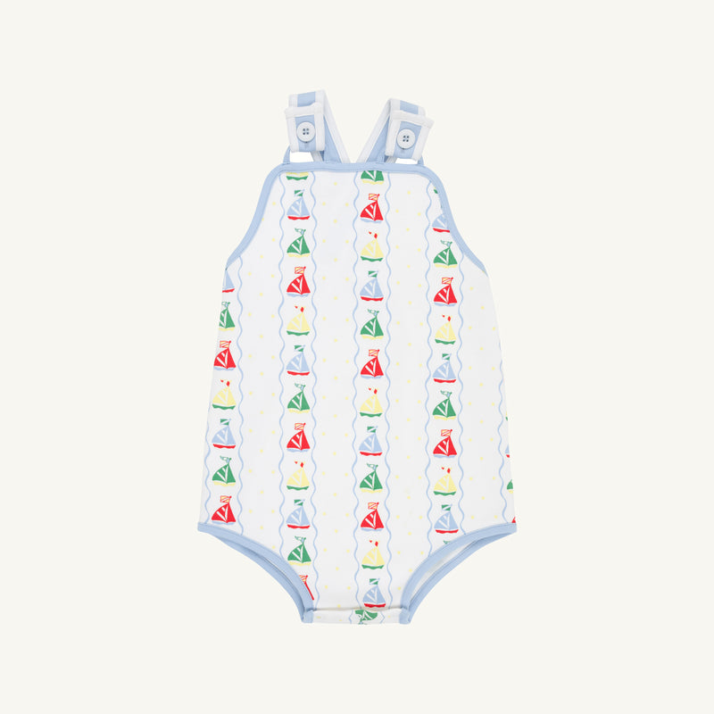 Skipper Sunsuit - Set Sail with Beale Street Blue