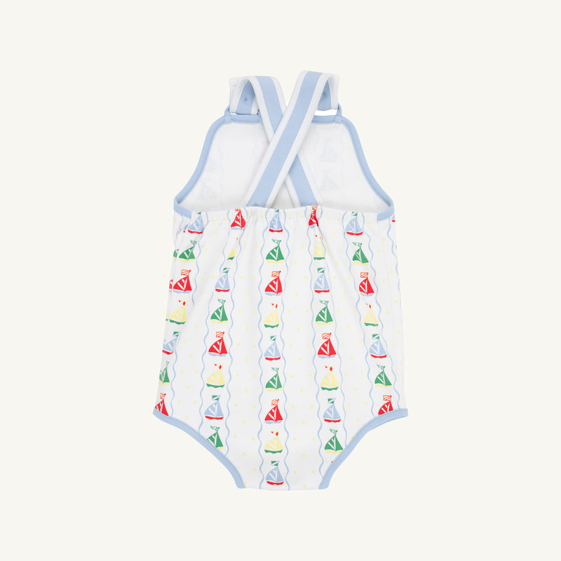 Skipper Sunsuit - Set Sail with Beale Street Blue