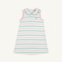 Sleeveless Maude's Peter Pan Collar Dress - Tradd Street Stripe with Pier Party Pink