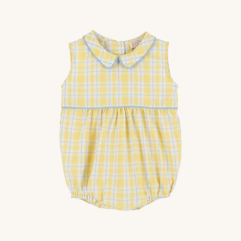 Sleeveless Bradford Bubble - Forsyth Park Plaid with Beale Street Blue