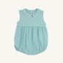 Sleeveless Bradford Bubble - Turks Teal Stripe with Worth Avenue White