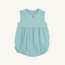 Sleeveless Bradford Bubble - Turks Teal Stripe with Worth Avenue White