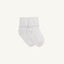 Jefferies Turn Cuff Socks - White