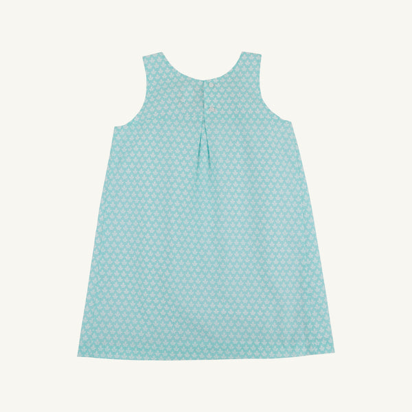 Spencer Smocked Dress - Dunmore Doo-Dad with Worth Avenue White