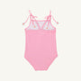 St. Lucia Swimsuit - Hamptons Hot Pink & Seashore Sherbet with Flowers